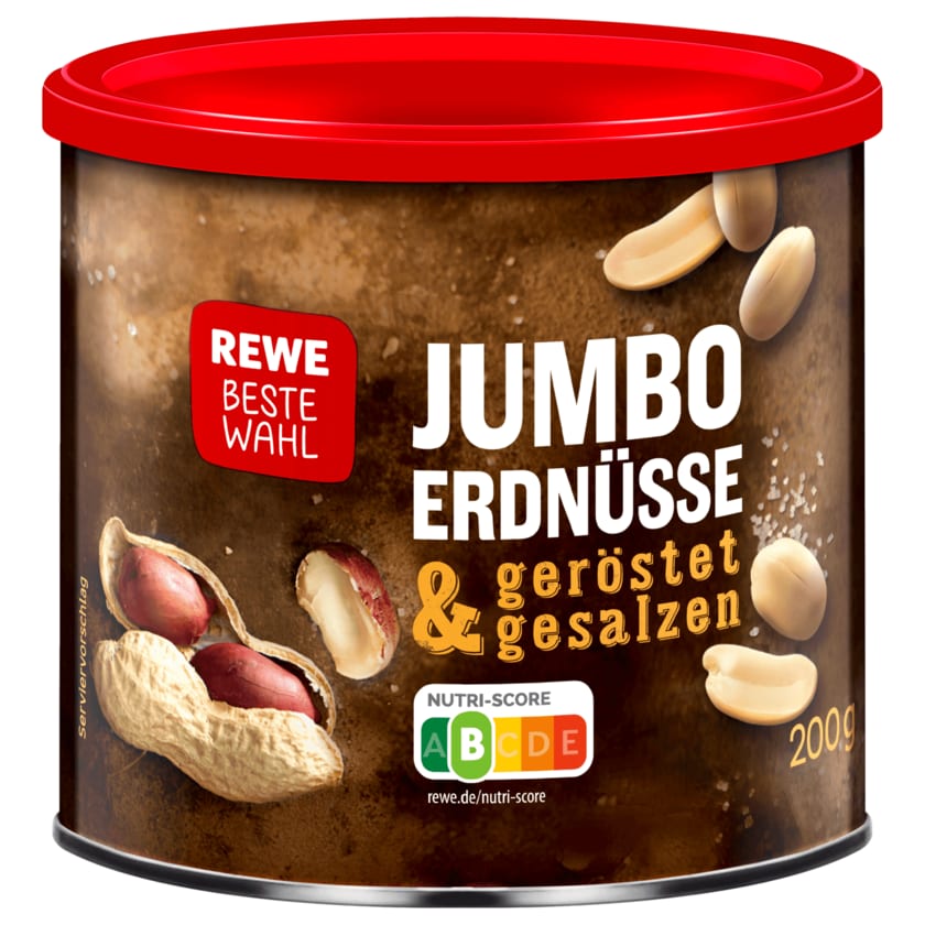 REWE Beste Wahl Jumbo Erdnüsse geröstet & gesalzen 200g